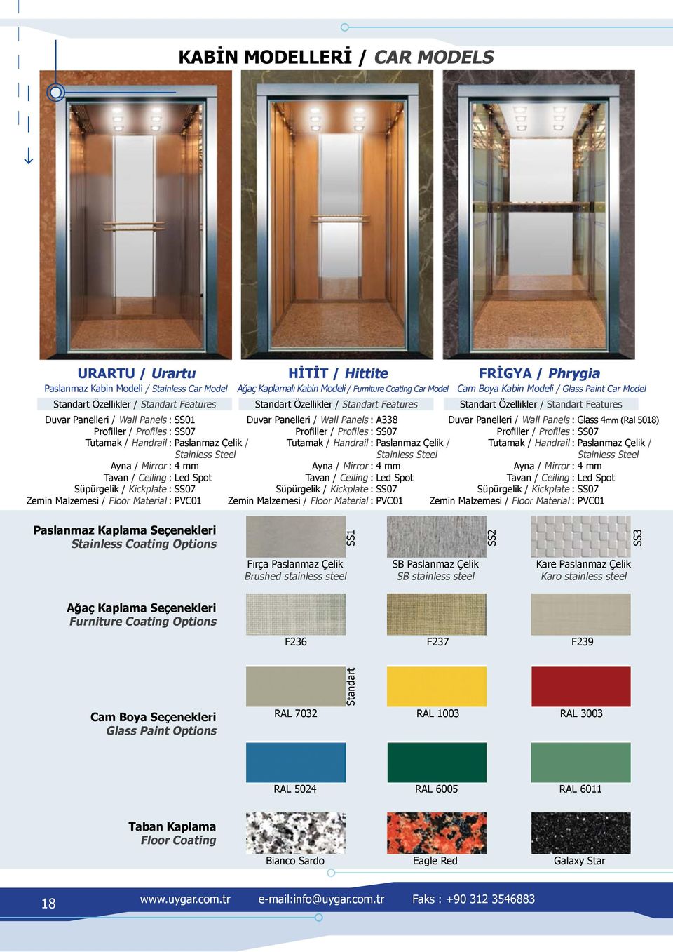 Profiles : SS07 Duvar Panelleri / Wall Panels : A338 Profiller / Profiles : SS07 Duvar Panelleri / Wall Panels : Glass 4mm (Ral 5018) Profiller / Profiles : SS07 Tutamak / Handrail : Paslanmaz Çelik
