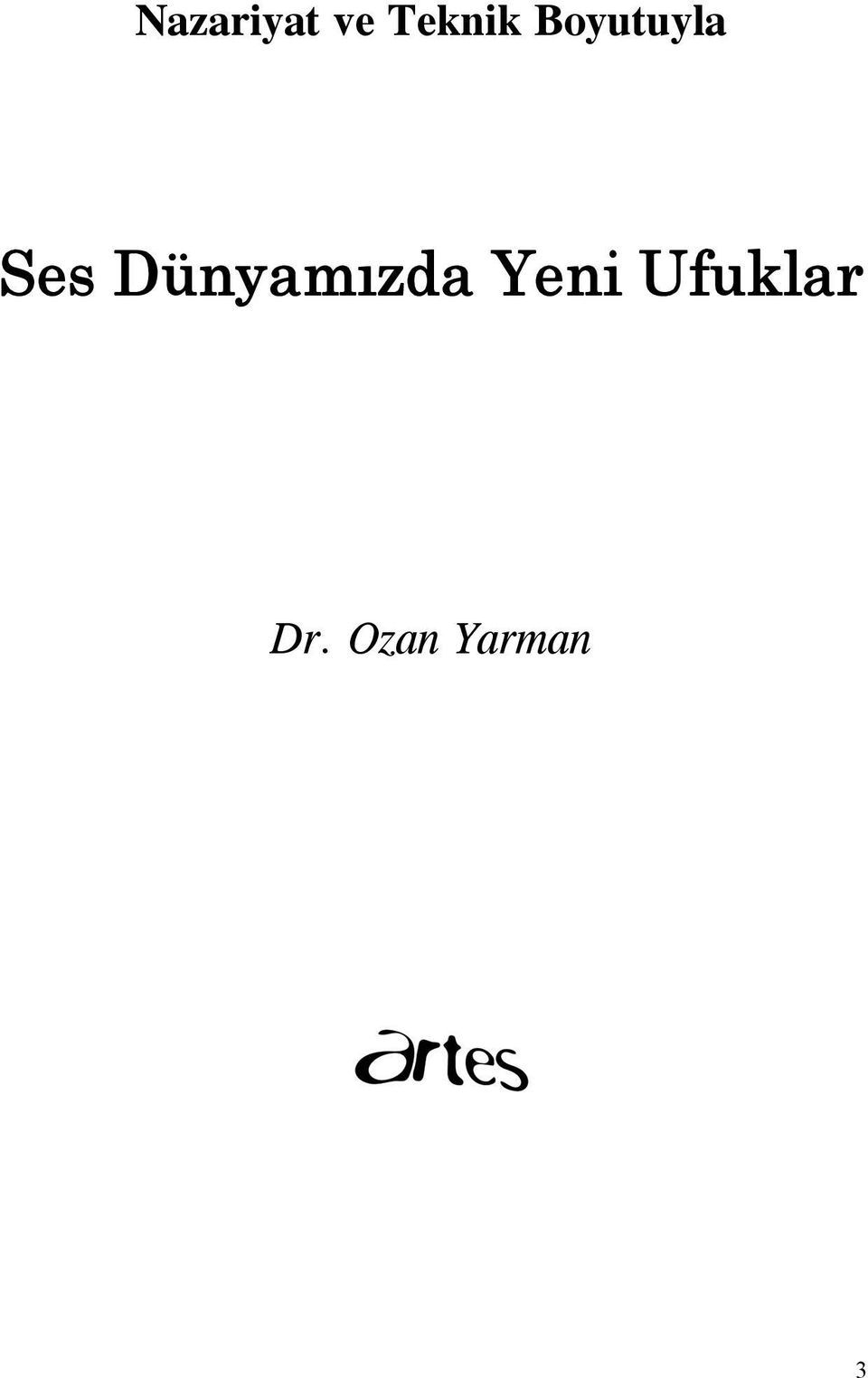 Ses Dünyamızda