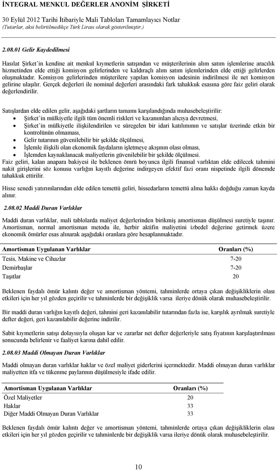 Gerçek değerleri ile nominal değerleri arasındaki fark tahakkuk esasına göre faiz geliri olarak değerlendirilir.