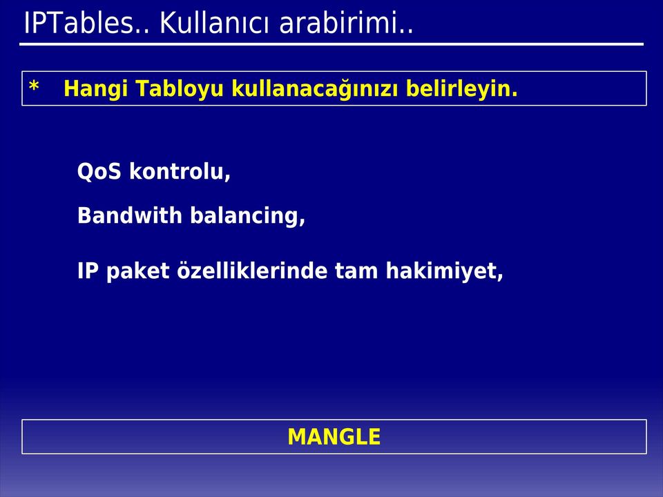 belirleyin.