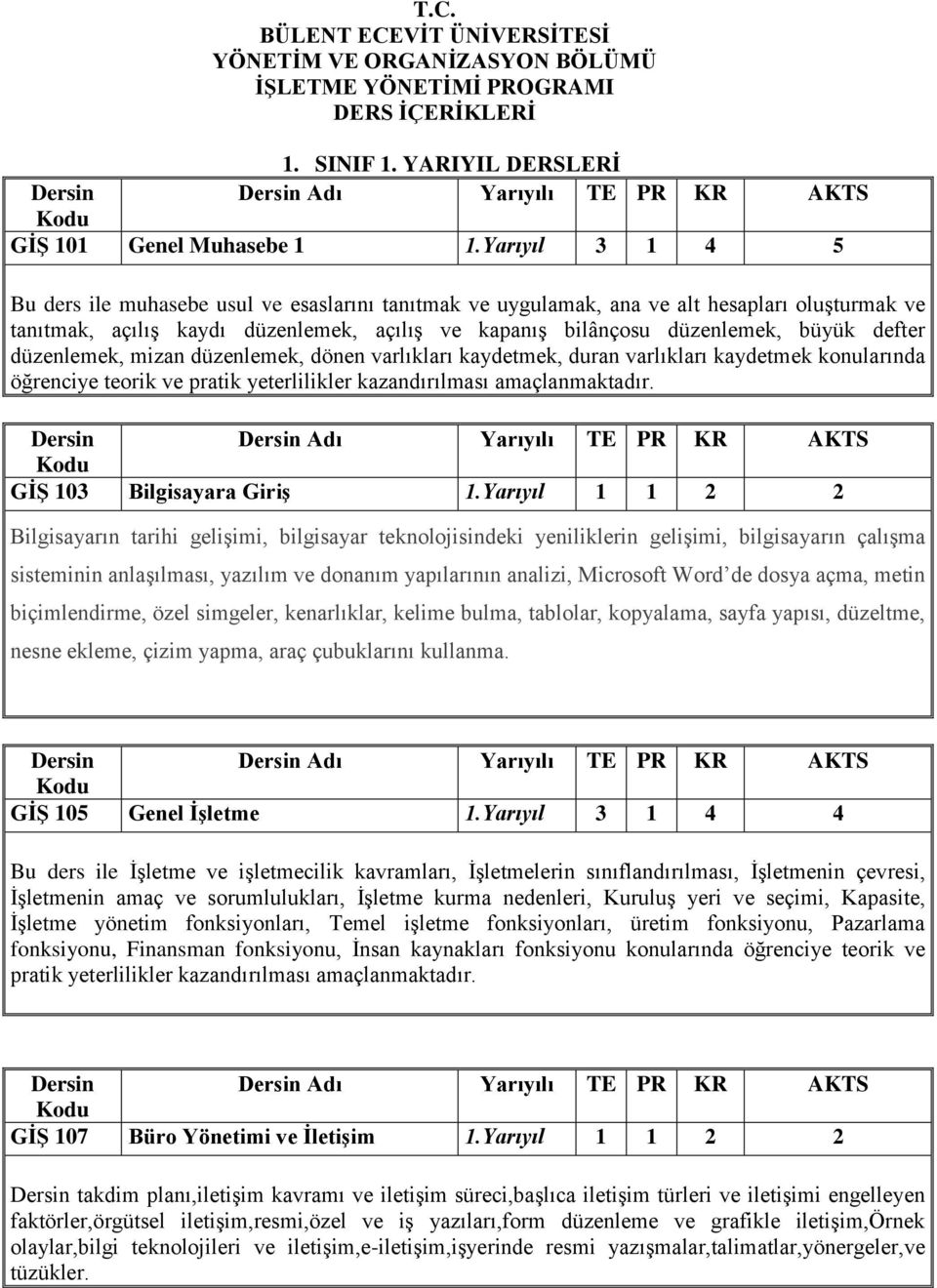 defter düzenlemek, mizan düzenlemek, dönen varlıkları kaydetmek, duran varlıkları kaydetmek konularında öğrenciye teorik ve pratik yeterlilikler kazandırılması amaçlanmaktadır.