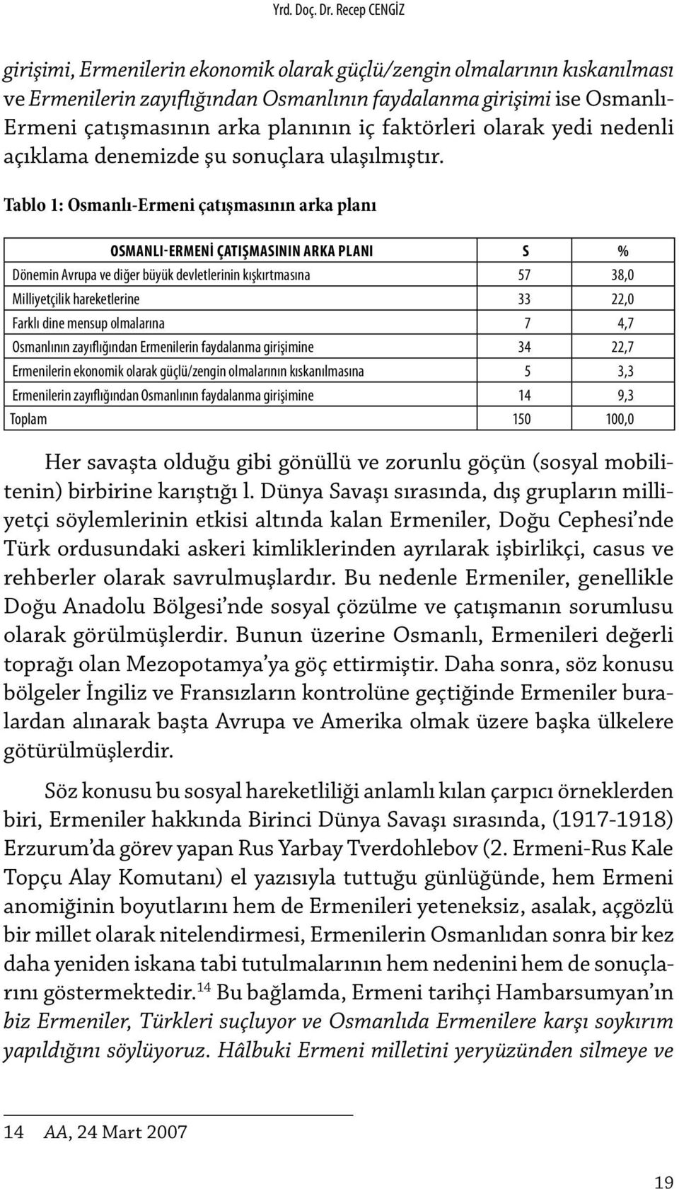 faktörleri olarak yedi nedenli açıklama denemizde şu sonuçlara ulaşılmıştır.