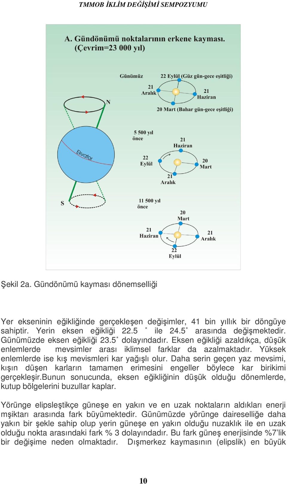 Daha serin geçen yaz mevsimi, kışın düşen karların tamamen erimesini engeller böylece kar birikimi gerçekleşir.