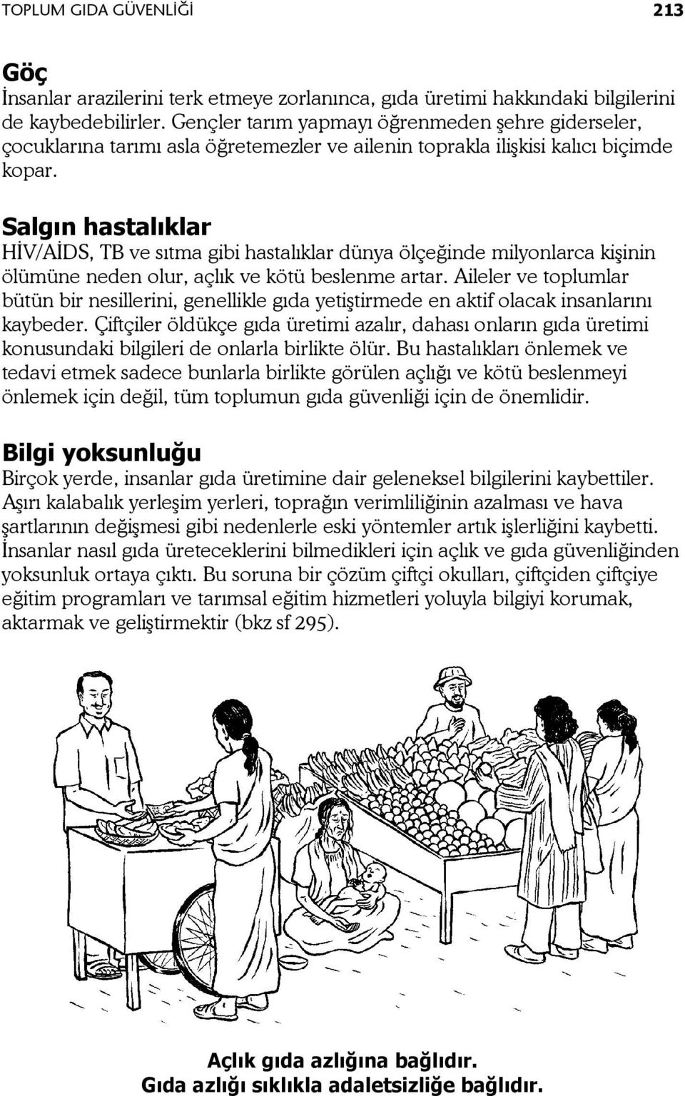 Salgın hastalıklar HİV/AİDS, TB ve sıtma gibi hastalıklar dünya ölçeğinde milyonlarca kişinin ölümüne neden olur, açlık ve kötü beslenme artar.