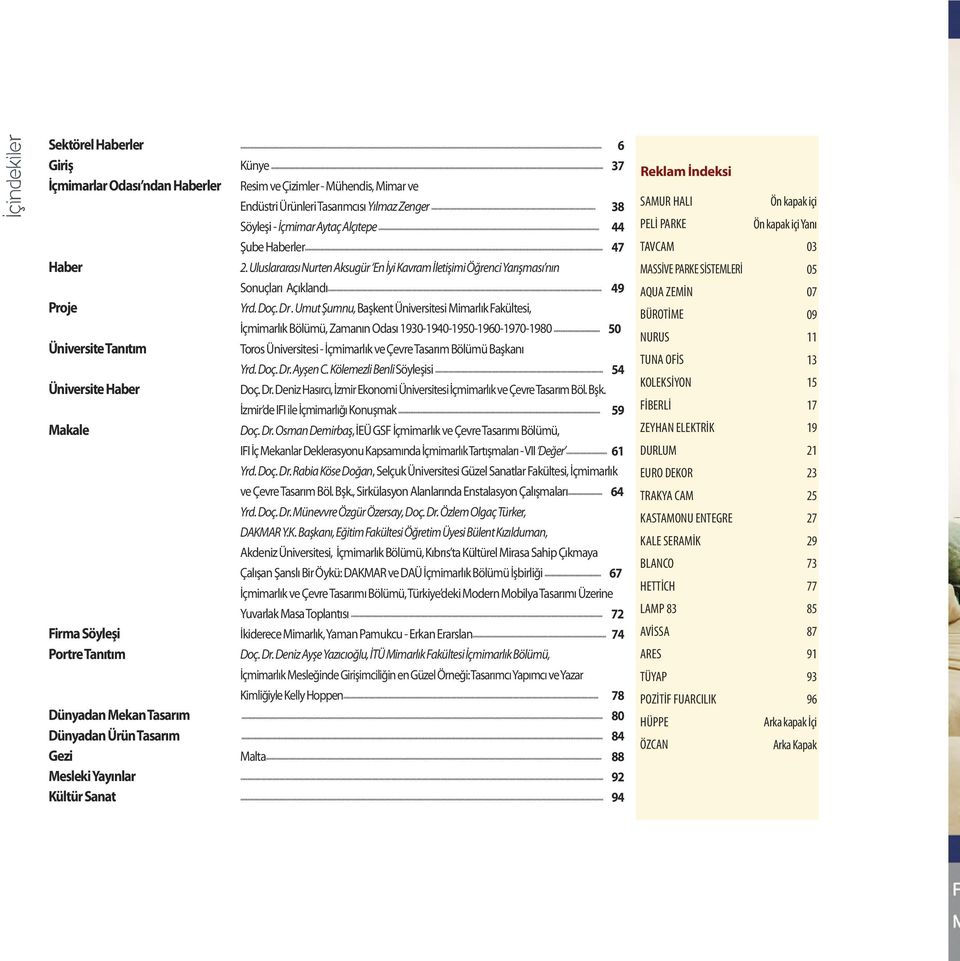 Uluslararası Nurten Aksugür En İyi Kavram İletişimi Öğrenci Yarışması nın Sonuçları Açıklandı 49 Yrd. Doç. Dr.