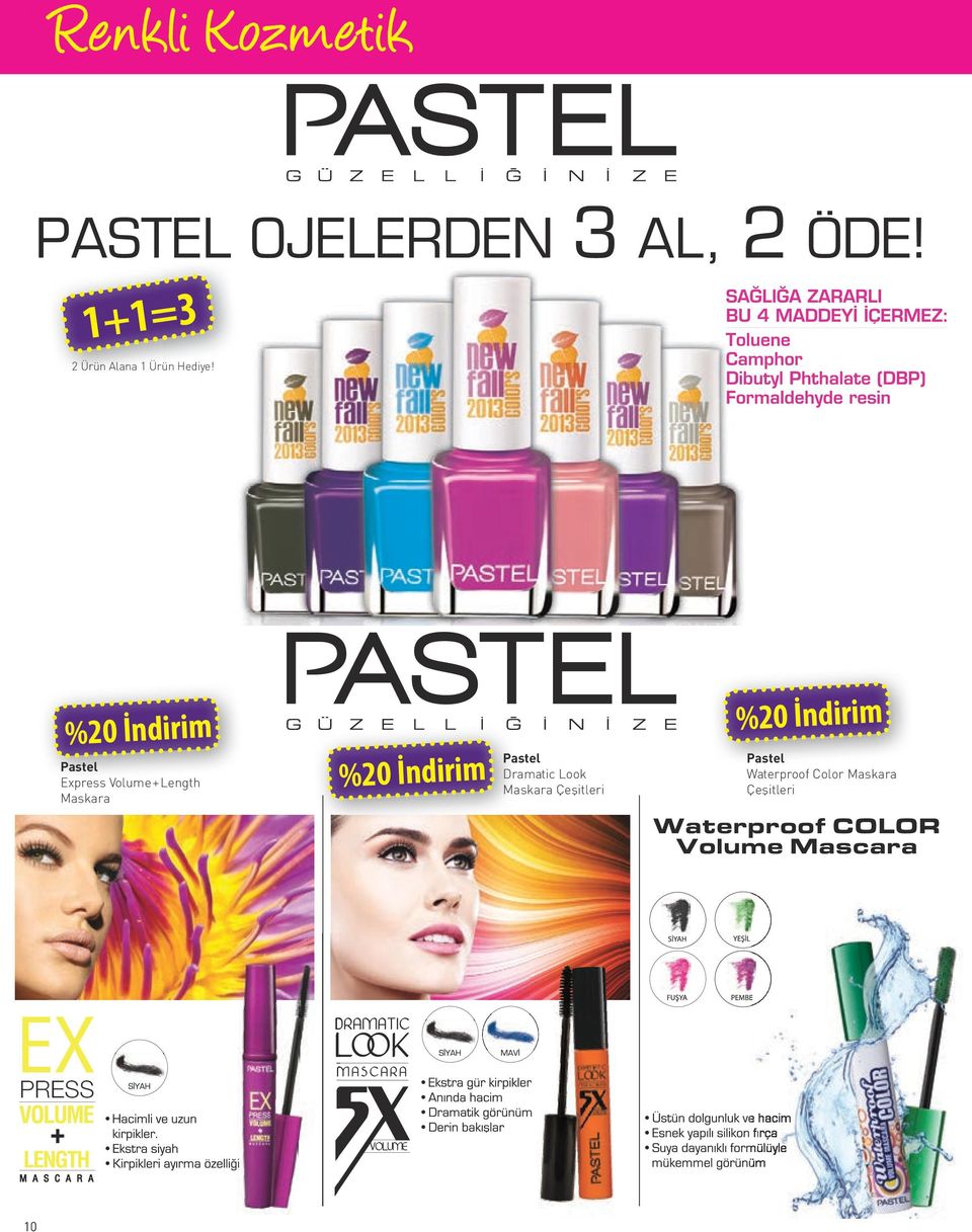 Pastel Express Volume+Length Maskara