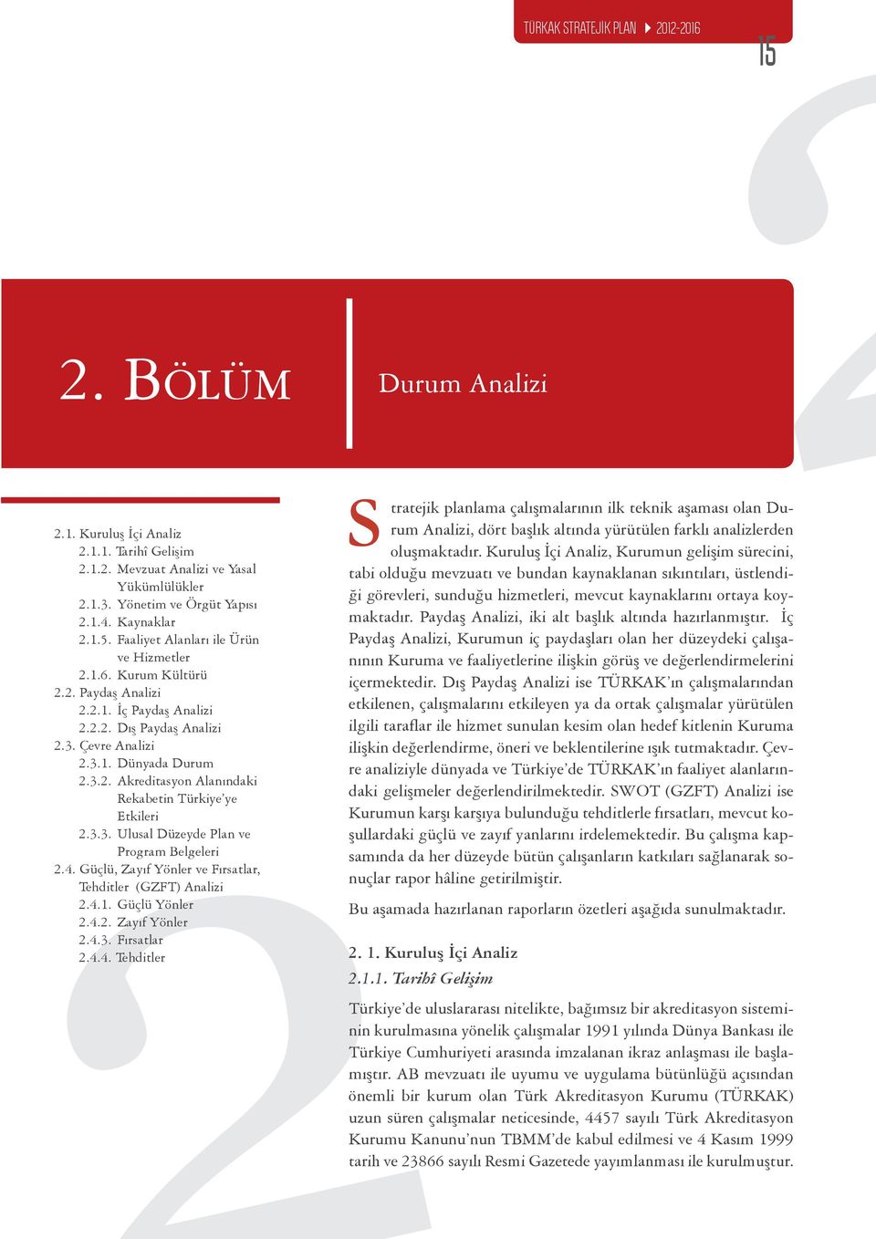 3.3. Ulusal Düzeyde Plan ve Program Belgeleri 2.4.