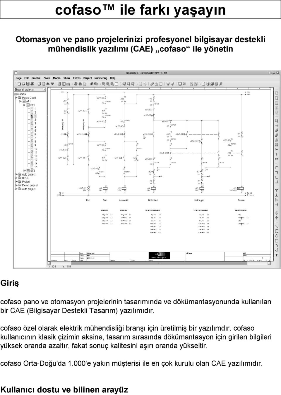 cofaso özel olarak elektrik mühendisliği branşı için üretilmiş bir yazılımdır.