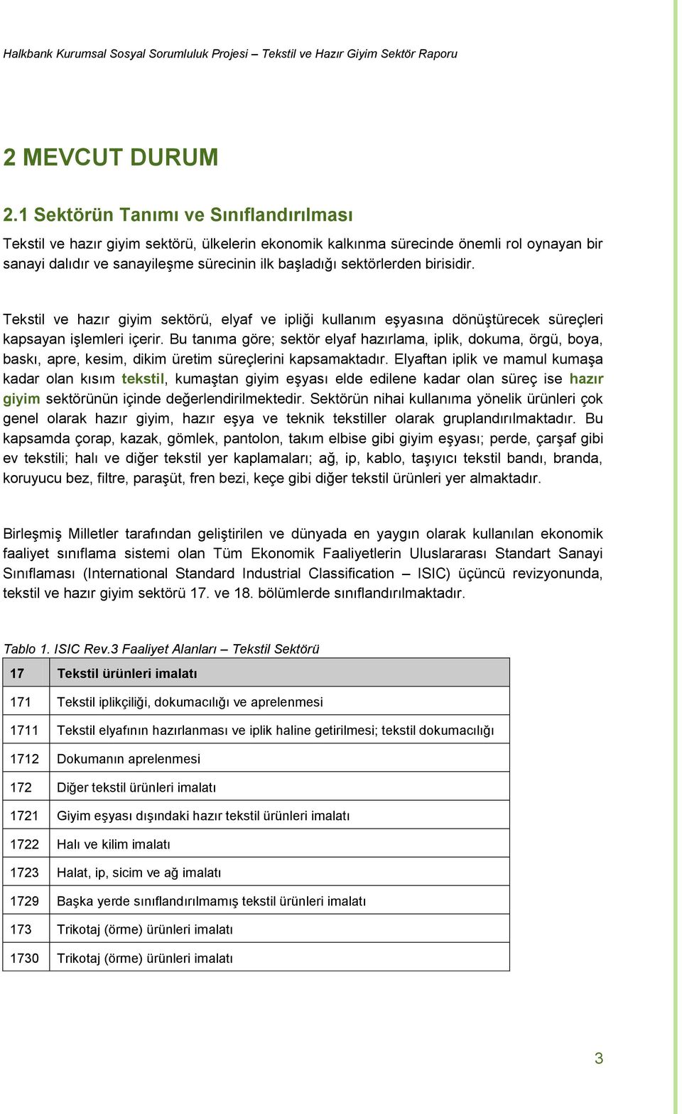 birisidir. Tekstil ve hazır giyim sektörü, elyaf ve ipliği kullanım eşyasına dönüştürecek süreçleri kapsayan işlemleri içerir.