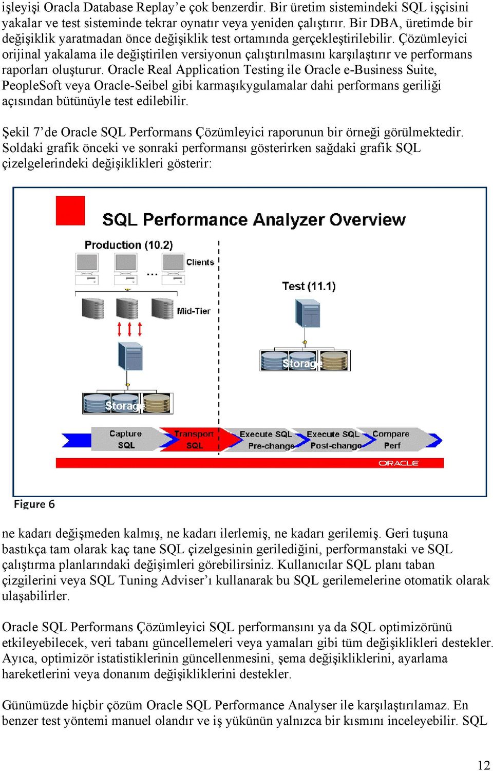 Çözümleyici orijinal yakalama ile değiştirilen versiyonun çalıştırılmasını karşılaştırır ve performans raporları oluşturur.