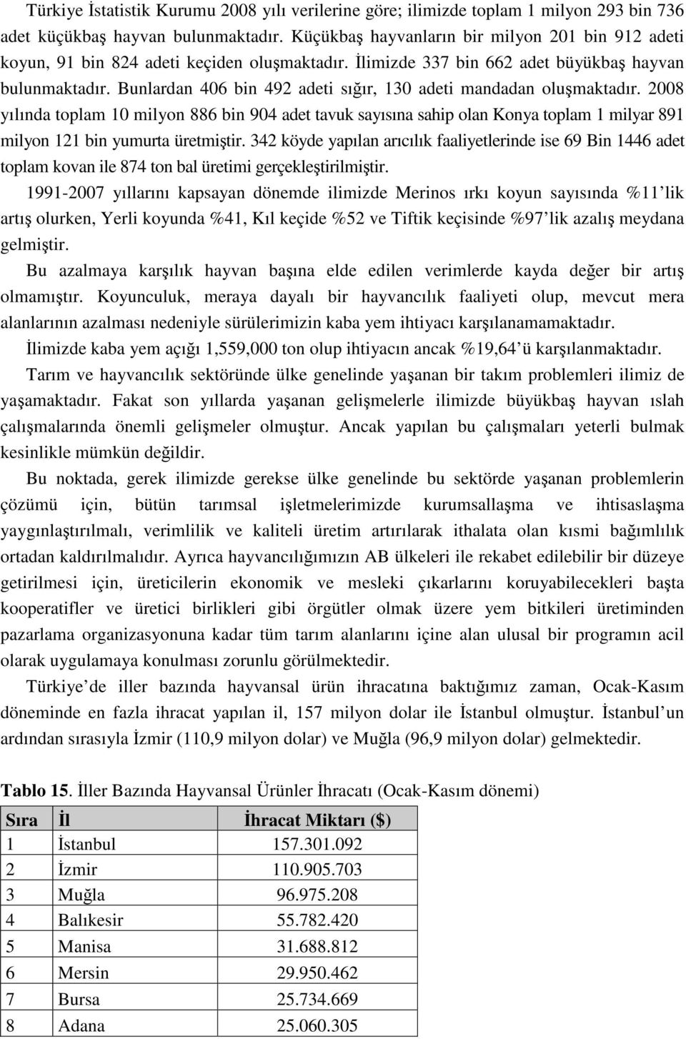 Bunlardan 406 bin 492 adeti sığır, 130 adeti mandadan oluşmaktadır.