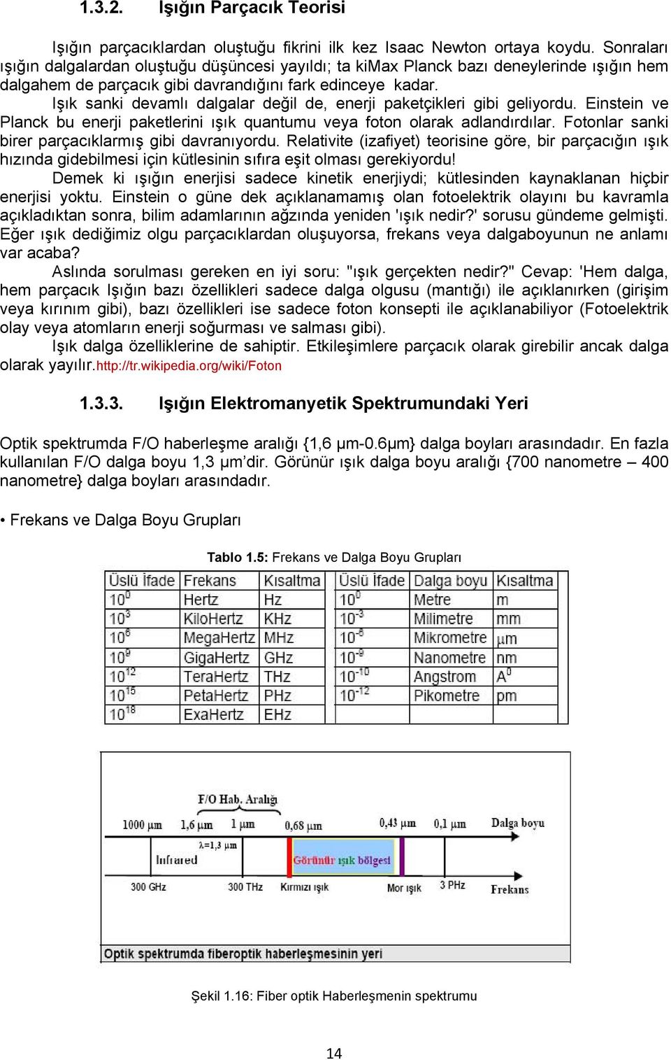 Işık sanki devamlı dalgalar değil de, enerji paketçikleri gibi geliyordu. Einstein ve Planck bu enerji paketlerini ışık quantumu veya foton olarak adlandırdılar.