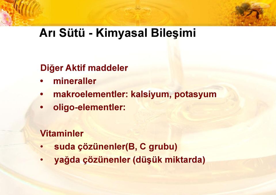 potasyum oligo-elementler: Vitaminler suda