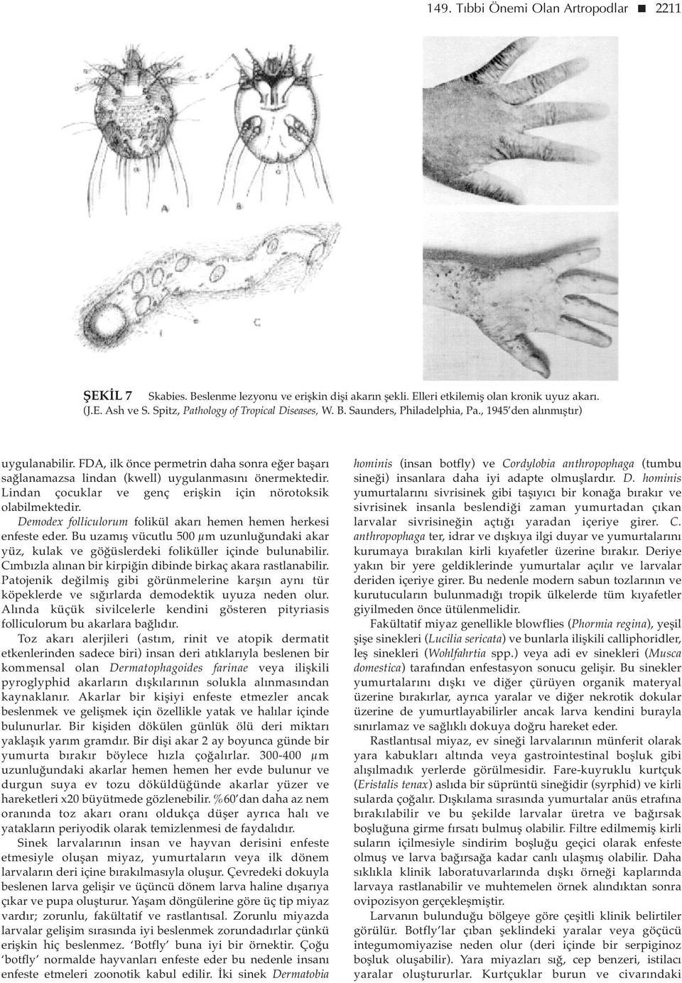 FDA, ilk önce permetrin daha sonra eğer başarı sağlanamazsa lindan (kwell) uygulanmasını önermektedir. Lindan çocuklar ve genç erişkin için nörotoksik olabilmektedir.