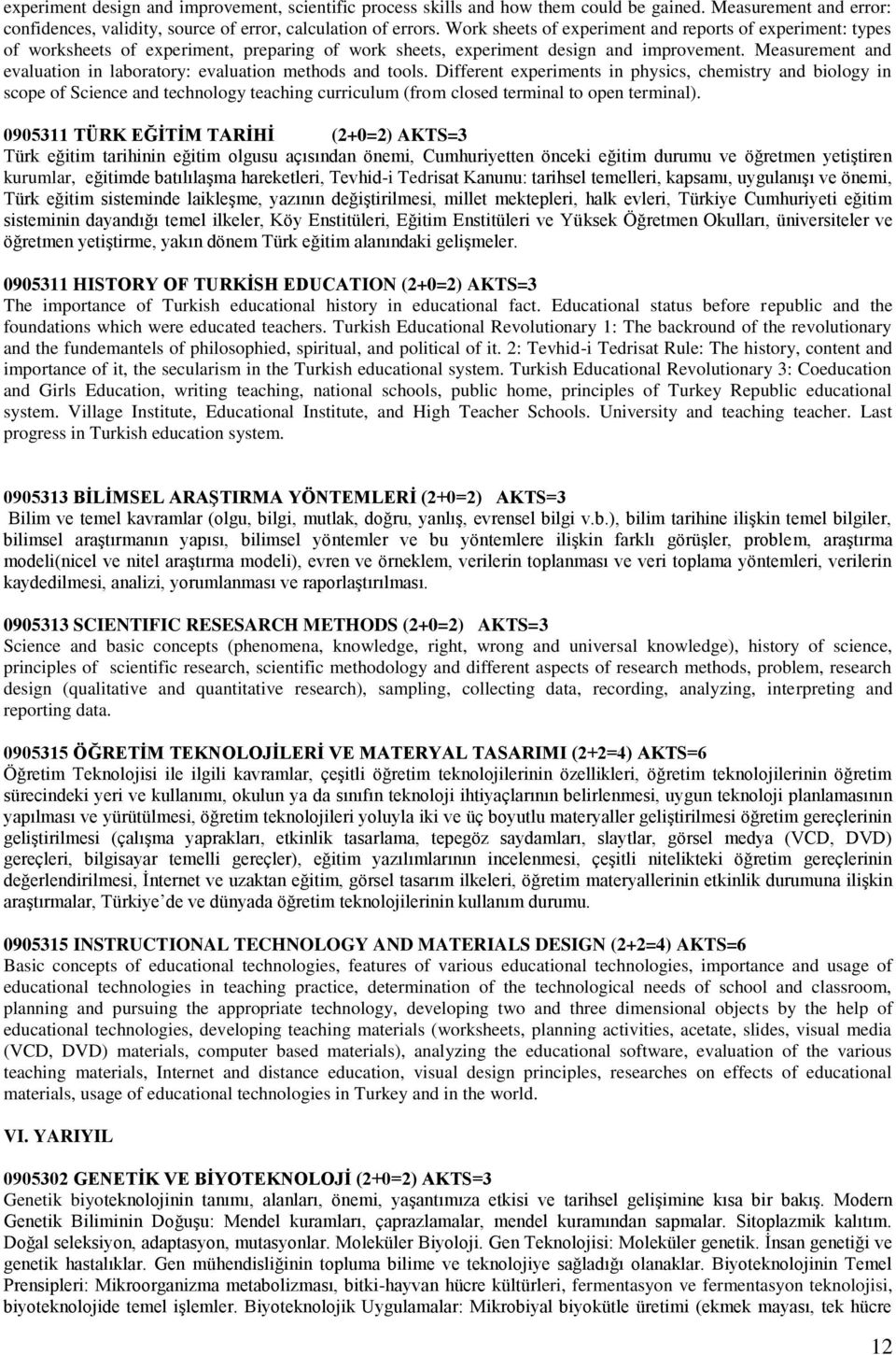 Measurement and evaluation in laboratory: evaluation methods and tools.