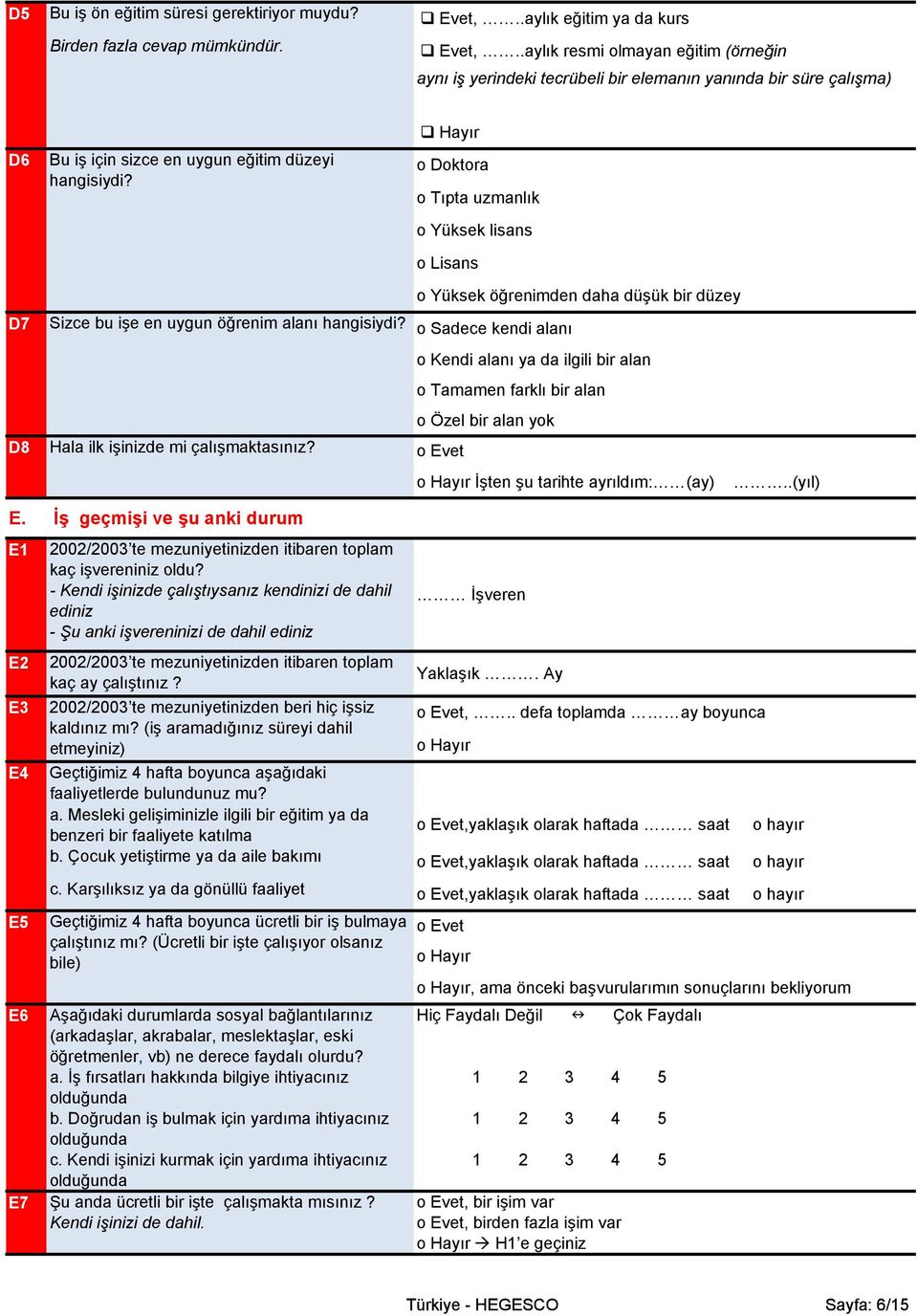 Sizce bu işe en uygun öğrenim alanı hangisiydi? Hala ilk işinizde mi çalışmaktasınız?