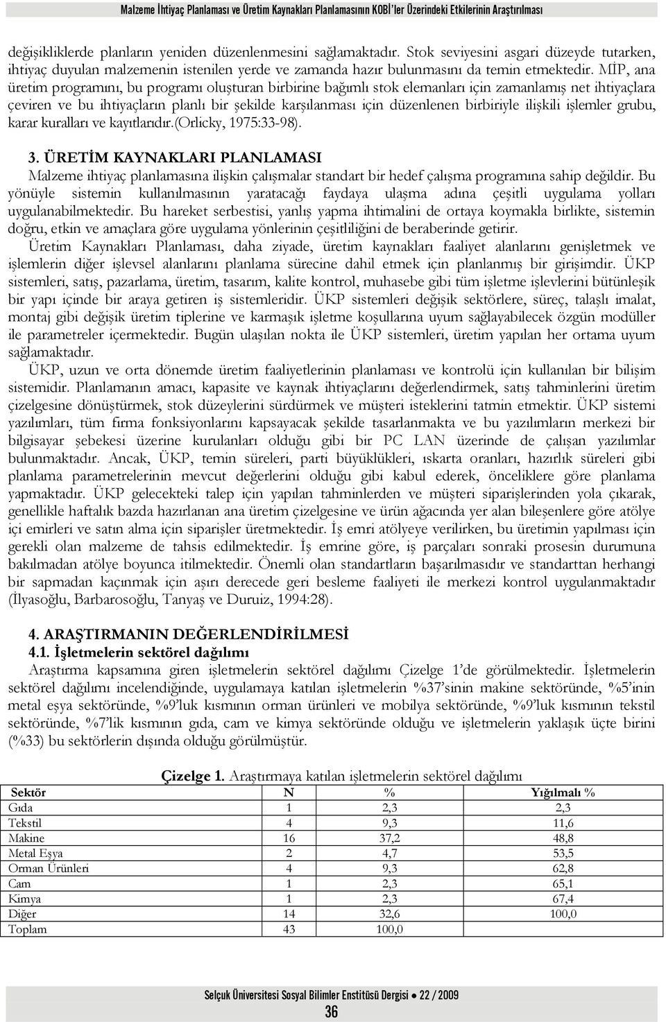 MİP, ana üretim programını, bu programı oluşturan birbirine bağımlı stok elemanları için zamanlamış net ihtiyaçlara çeviren ve bu ihtiyaçların planlı bir şekilde karşılanması için düzenlenen