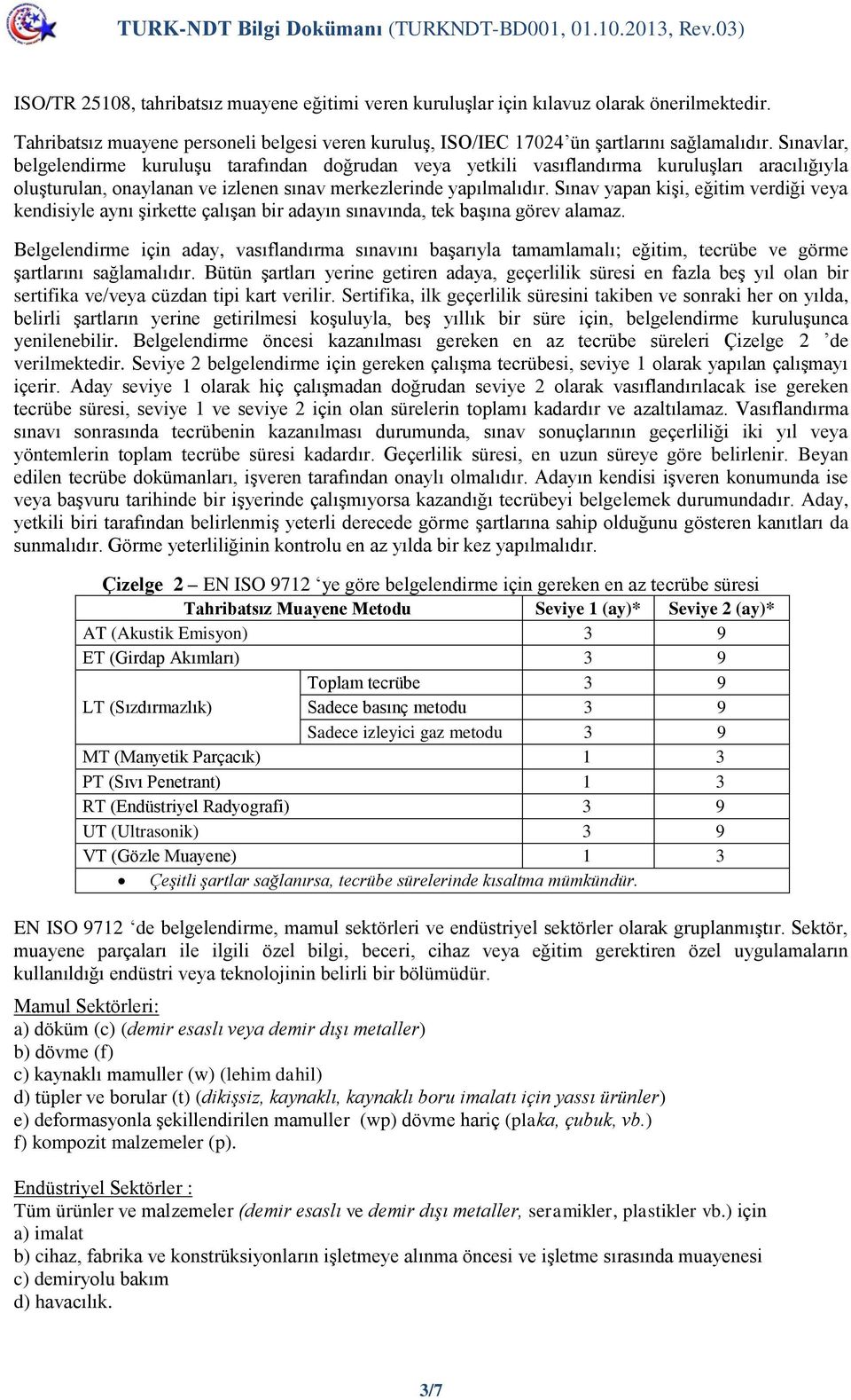 Sınav yapan kişi, eğitim verdiği veya kendisiyle aynı şirkette çalışan bir adayın sınavında, tek başına görev alamaz.