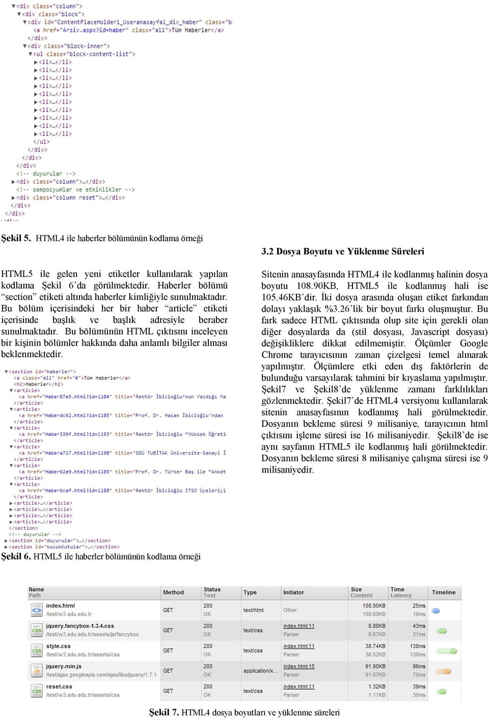 Bu bölümünün HTML çıktısını inceleyen bir kişinin bölümler hakkında daha anlamlı bilgiler alması beklenmektedir. 3.