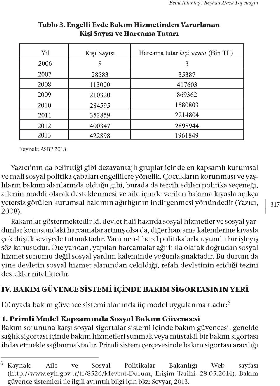 çabaları engellilere yönelik.