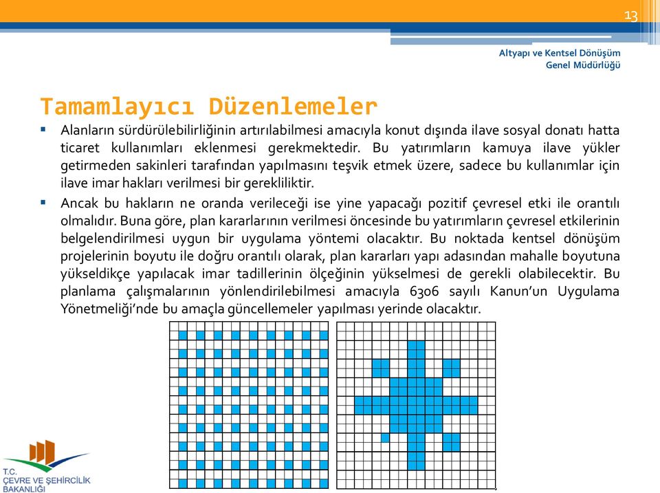 Ancak bu hakların ne oranda verileceği ise yine yapacağı pozitif çevresel etki ile orantılı olmalıdır.