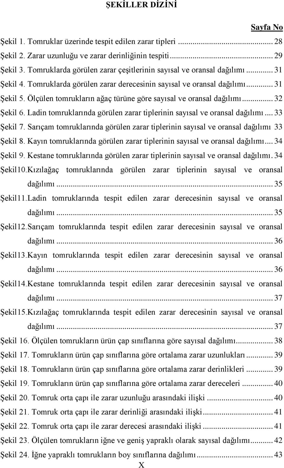 Ölçülen tomrukların ağaç türüne göre sayısal ve oransal dağılımı... 32 Şekil 6. Ladin tomruklarında görülen zarar tiplerinin sayısal ve oransal dağılımı... 33 Şekil 7.