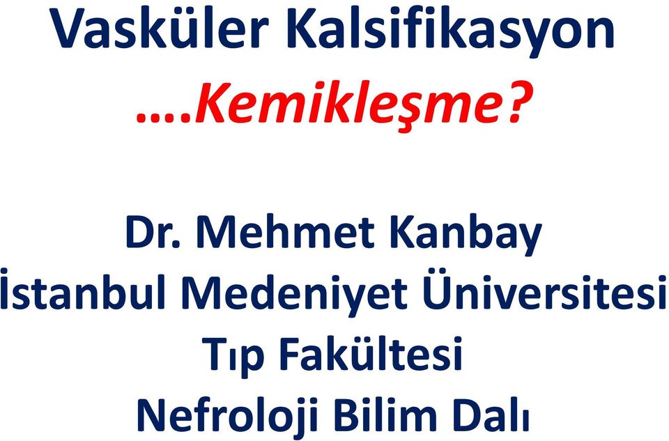 Mehmet Kanbay İstanbul