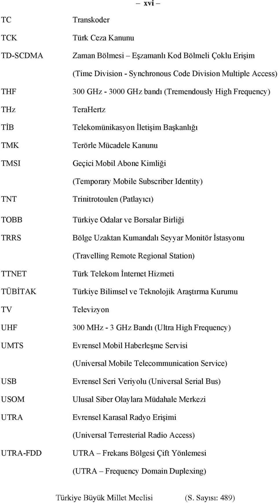 Trinitrotoulen (Patlayıcı) Türkiye Odalar ve Borsalar Birliği Bölge Uzaktan Kumandalı Seyyar Monitör İstasyonu (Travelling Remote Regional Station) TTNET TÜBİTAK TV UHF UMTS Türk Telekom İnternet