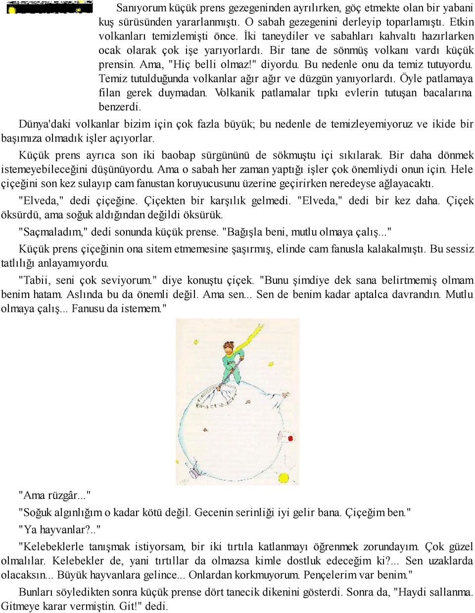 Temiz tutulduğunda volkanlar ağır ağır ve düzgün yanıyorlardı. Öyle patlamaya filan gerek duymadan. Volkanik patlamalar tıpkı evlerin tutuşan bacalarına benzerdi.