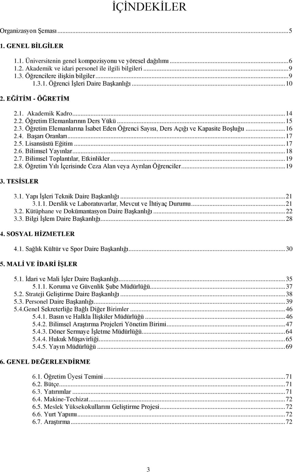 .. 16 2.4. Başarı Oranları... 17 2.5. Lisansüstü Eğitim... 17 2.6. Bilimsel Yayınlar... 18 2.7. Bilimsel Toplantılar, Etkinlikler... 19 2.8. Öğretim Yılı İçerisinde Ceza Alan veya Ayrılan Öğrenciler.