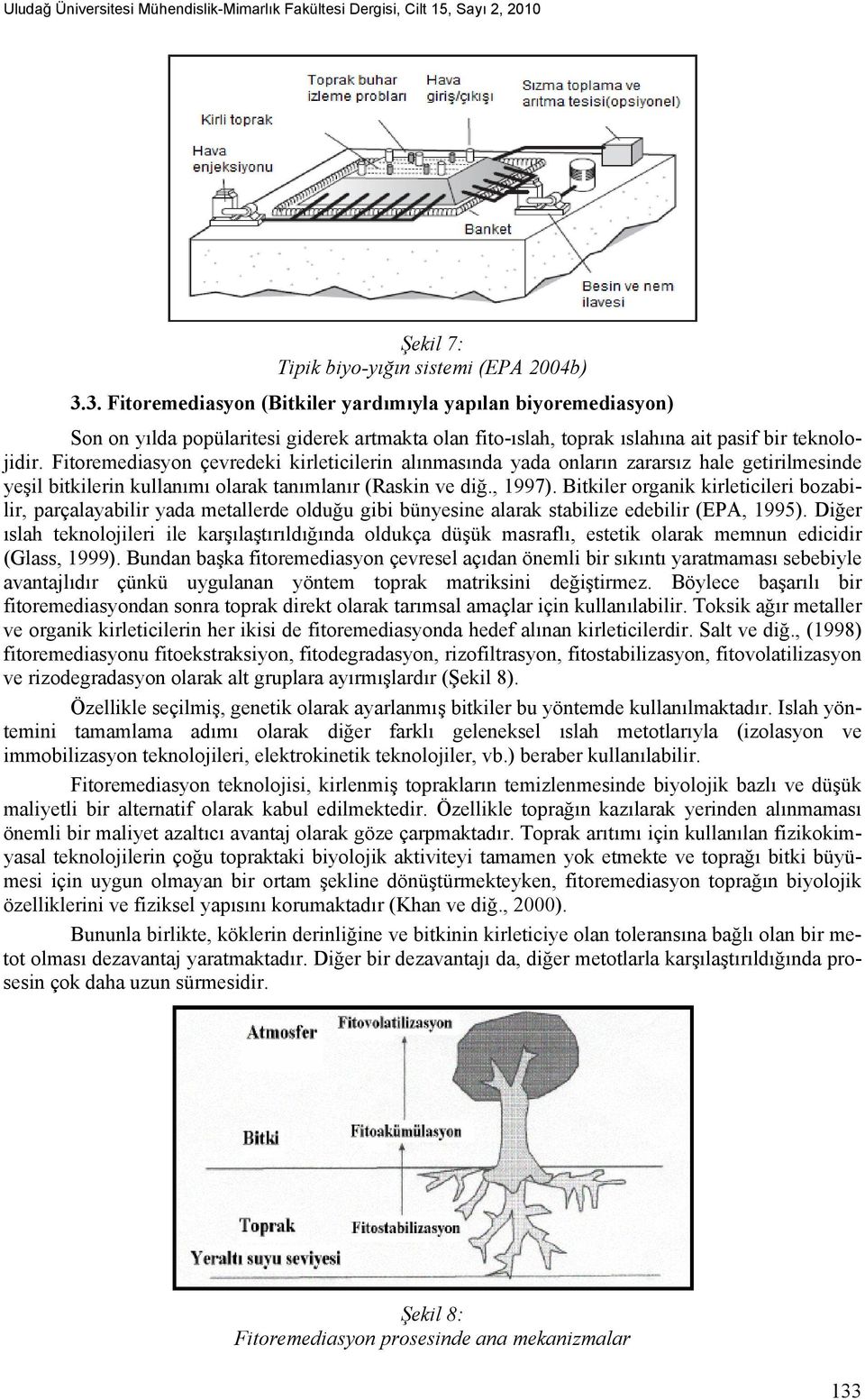 Fitoremediasyon çevredeki kirleticilerin alınmasında yada onların zararsız hale getirilmesinde yeşil bitkilerin kullanımı olarak tanımlanır (Raskin ve diğ., 1997).