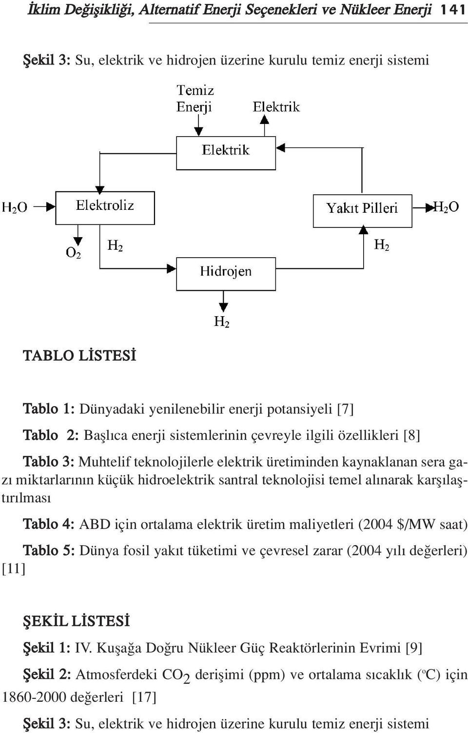 santral teknolojisi temel al narak karfl laflt r lmas Tablo 4: ABD için ortalama elektrik üretim maliyetleri (2004 $/MW saat) Tablo 5: Dünya fosil yak t tüketimi ve çevresel zarar (2004 y l de