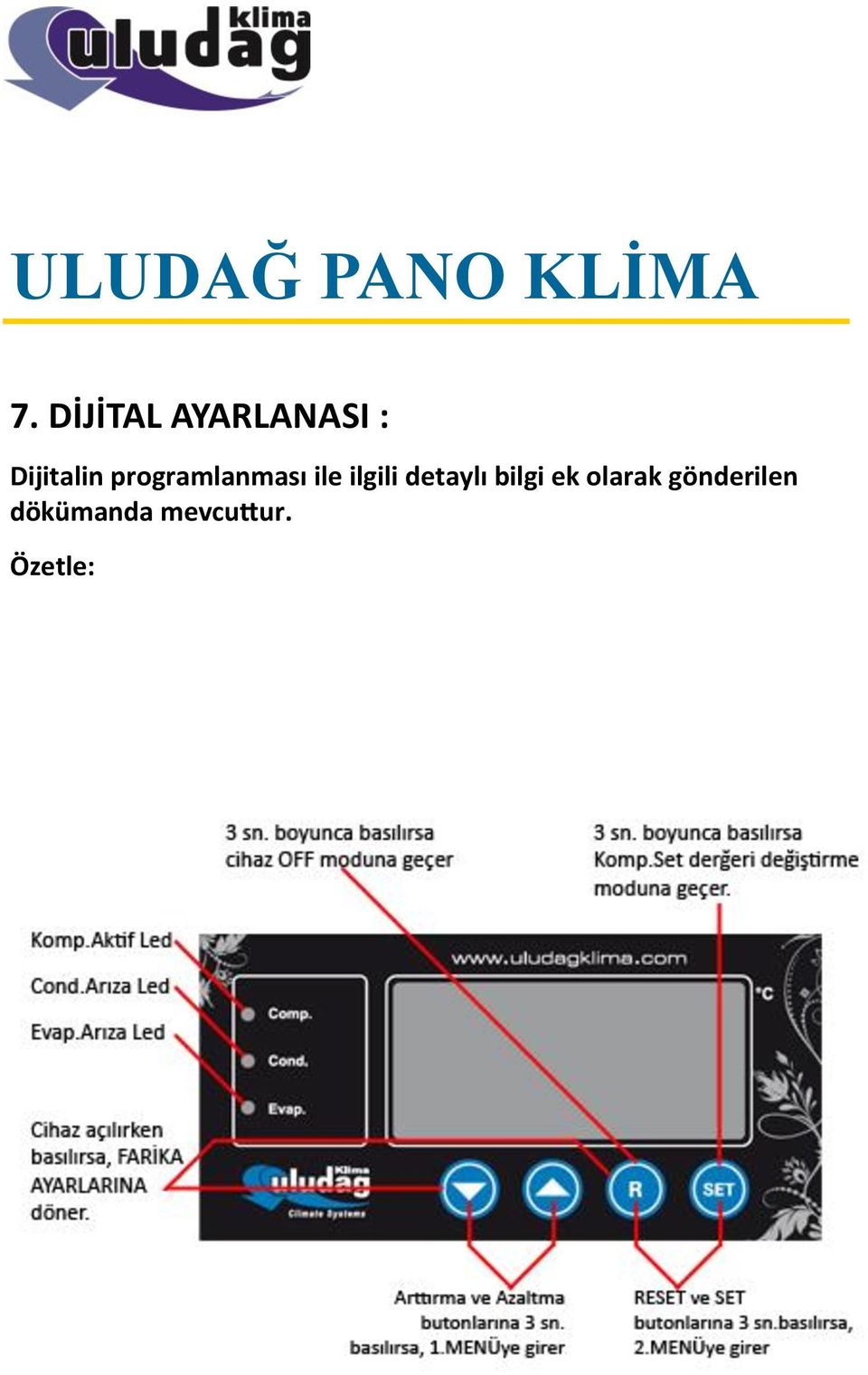 ilgili detaylı bilgi ek olarak