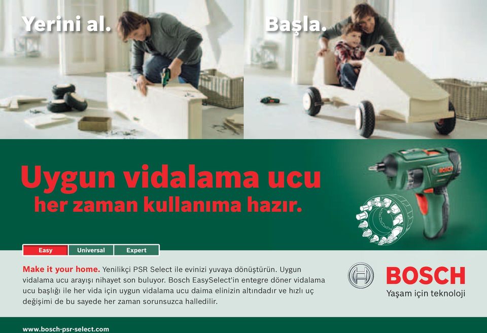 Uygun vidalama ucu arayışı nihayet son buluyor.