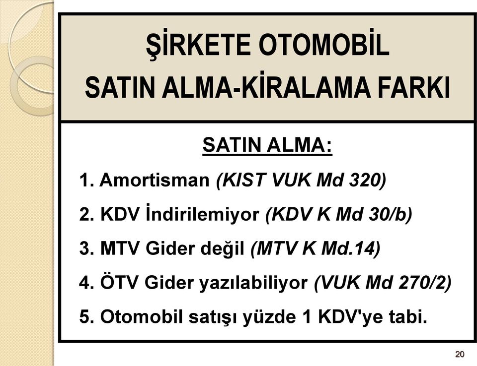 KDV İndirilemiyor (KDV K Md 30/b) 3.