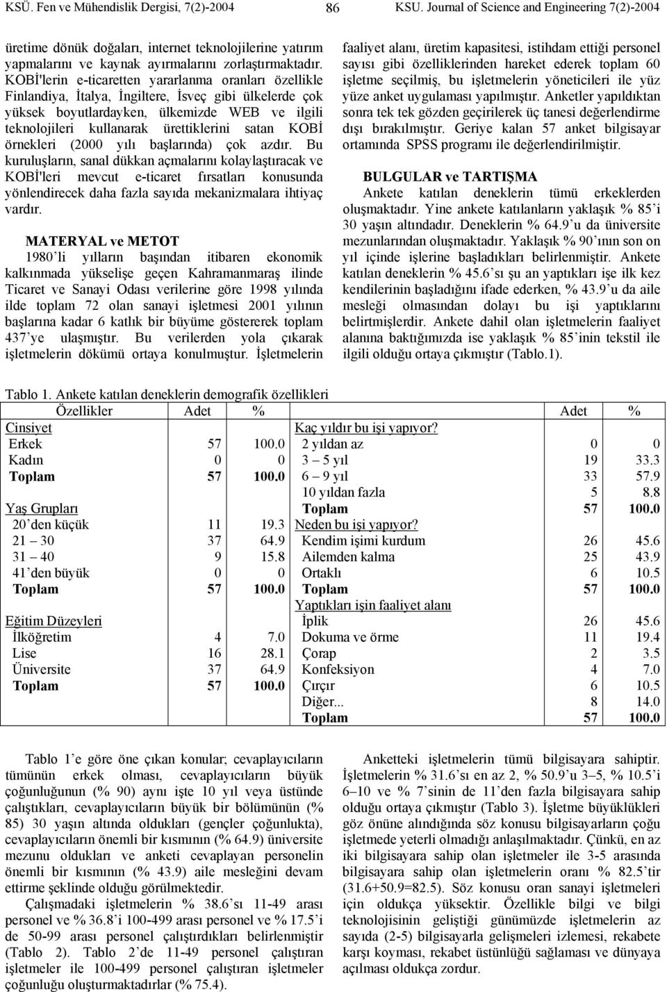 KOBİ'lerin e-ticaretten yararlanma oranları özellikle Finlandiya, İtalya, İngiltere, İsveç gibi ülkelerde çok yüksek boyutlardayken, ülkemizde WEB ve ilgili teknolojileri kullanarak ürettiklerini