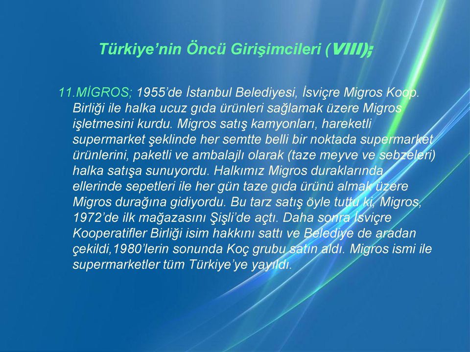 Halkımız Migros duraklarında ellerinde sepetleri ile her gün taze gıda ürünü almak üzere Migros durağına gidiyordu.