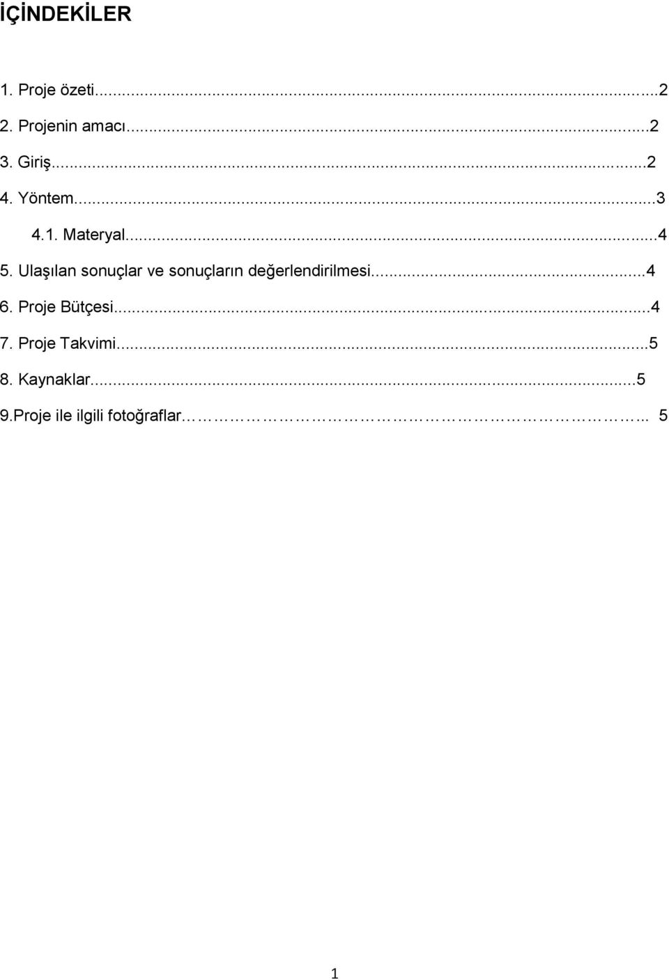 Ulaşılan sonuçlar ve sonuçların değerlendirilmesi...4 6.