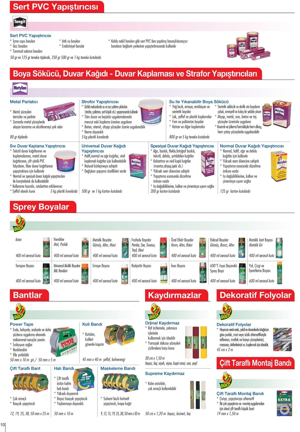 Yap flt r c lar Metal Parlat c * Metal yüzeyleri temizler ve parlat r * Zamanla metal yüzeylerde oluflan kararma ve oksitlenmeyi yok eder 80 gr tüplerde Strofor Yap flt r c s * Dahili mekanlarda s ve