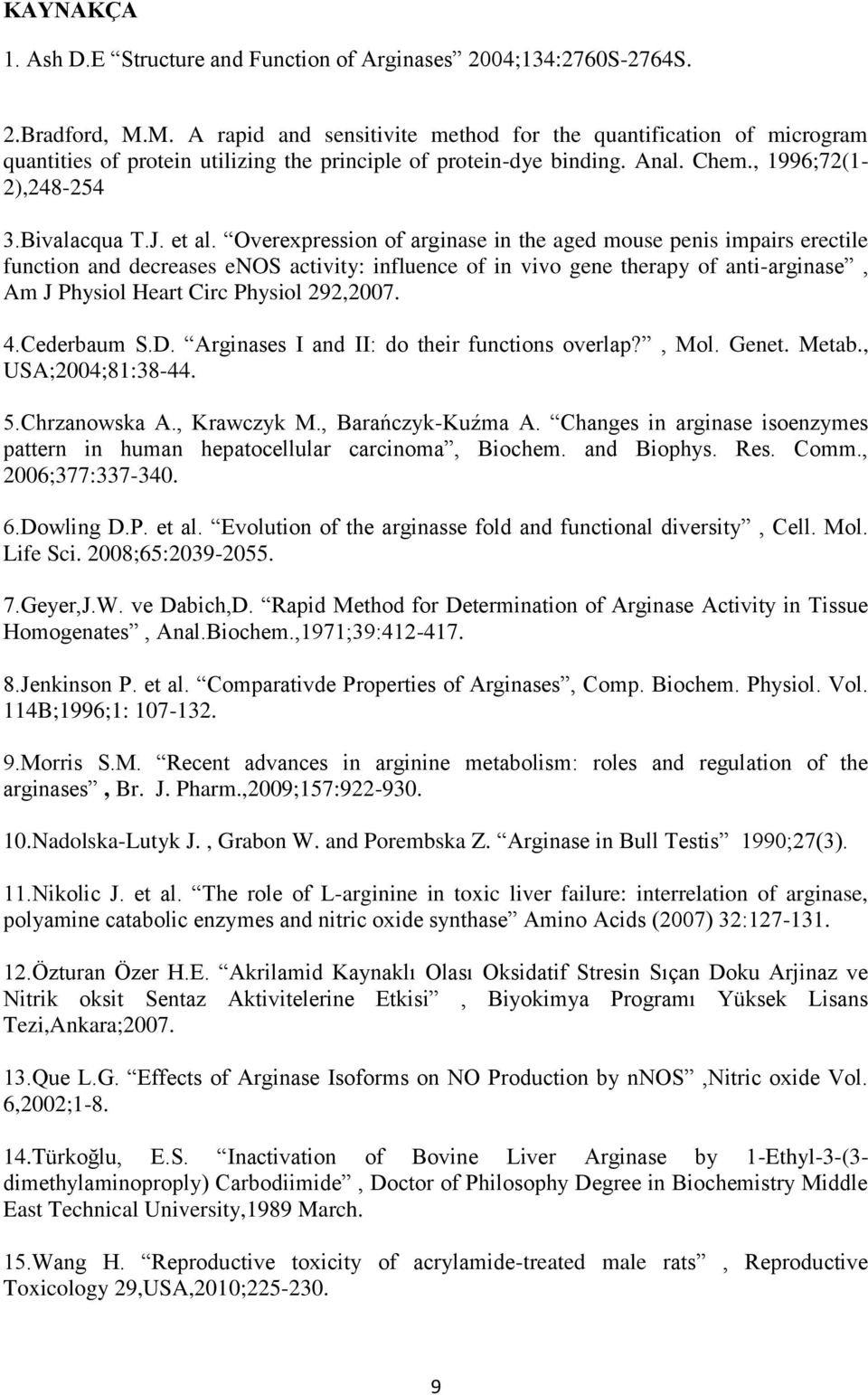 Overexpression of arginase in the aged mouse penis impairs erectile function and decreases enos activity: influence of in vivo gene therapy of anti-arginase, Am J Physiol Heart Circ Physiol 292,2007.