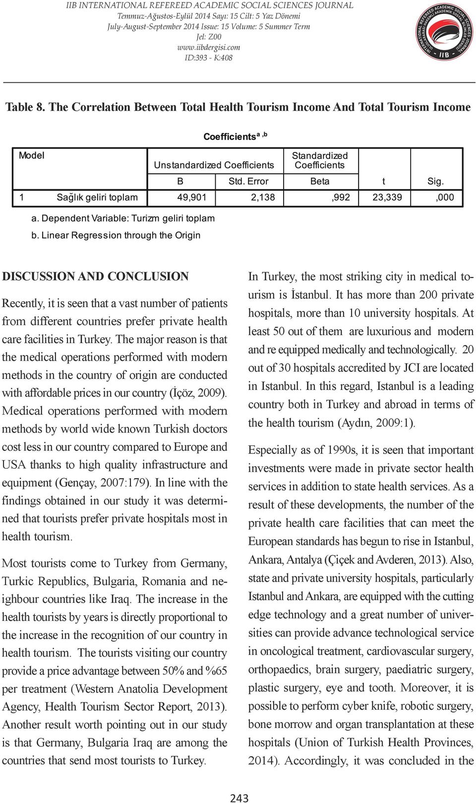 health care facilities in Turkey.