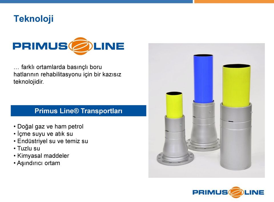 Primus Line Transportları Doğal gaz ve ham petrol İçme suyu