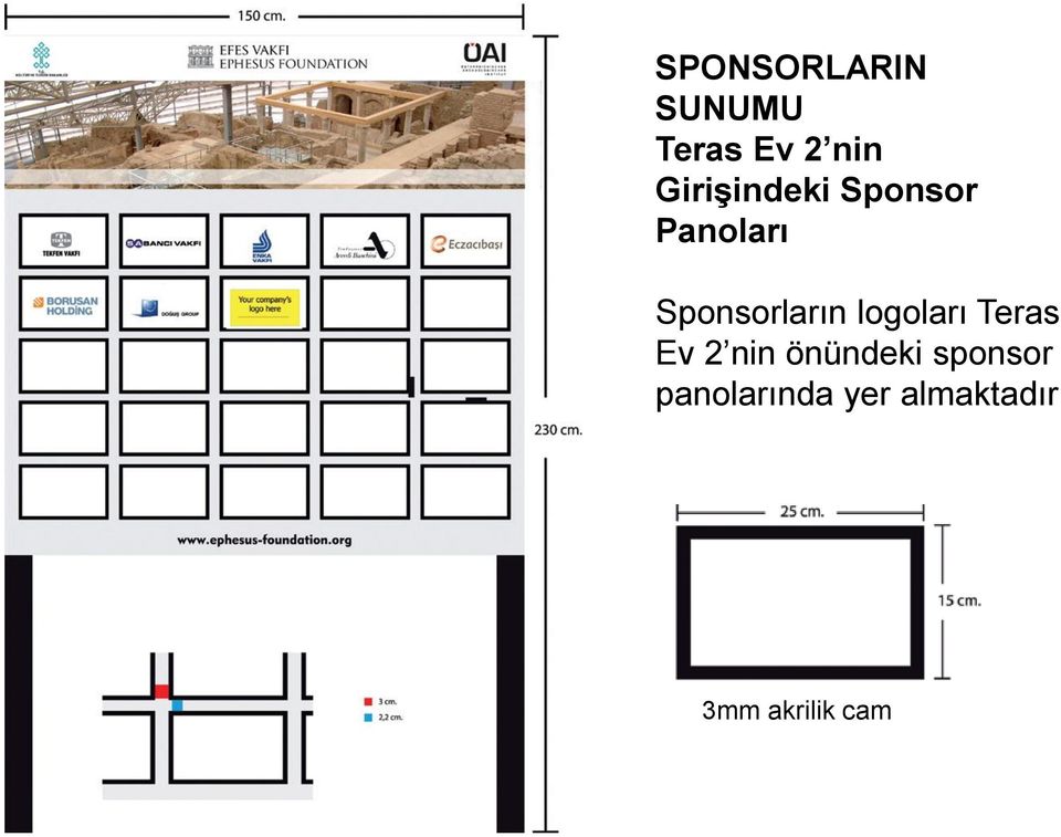 logoları Teras Ev 2 nin önündeki sponsor