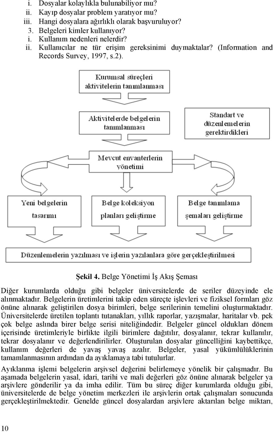 Belge Yönetimi İş Akış Şeması Diğer kurumlarda olduğu gibi belgeler üniversitelerde de seriler düzeyinde ele alınmaktadır.