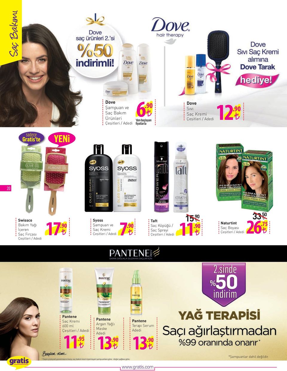 Köpüğü / Saç Spreyi 15 11 Naturtint Saç Boyası 33.50 26.75 2.