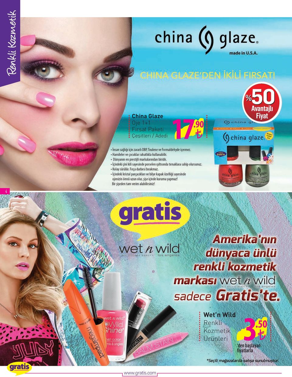 Avantajlı Fiyat 4 Wet n Wild