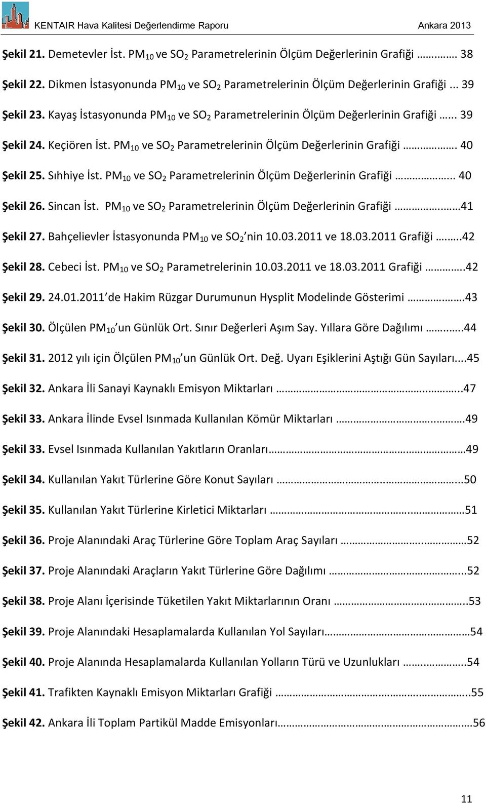 PM 1 ve SO 2 Parametrelerinin Ölçüm Değerlerinin Grafiği... 4 Şekil 26. Sincan İst. PM 1 ve SO 2 Parametrelerinin Ölçüm Değerlerinin Grafiği.. 41 Şekil 27.