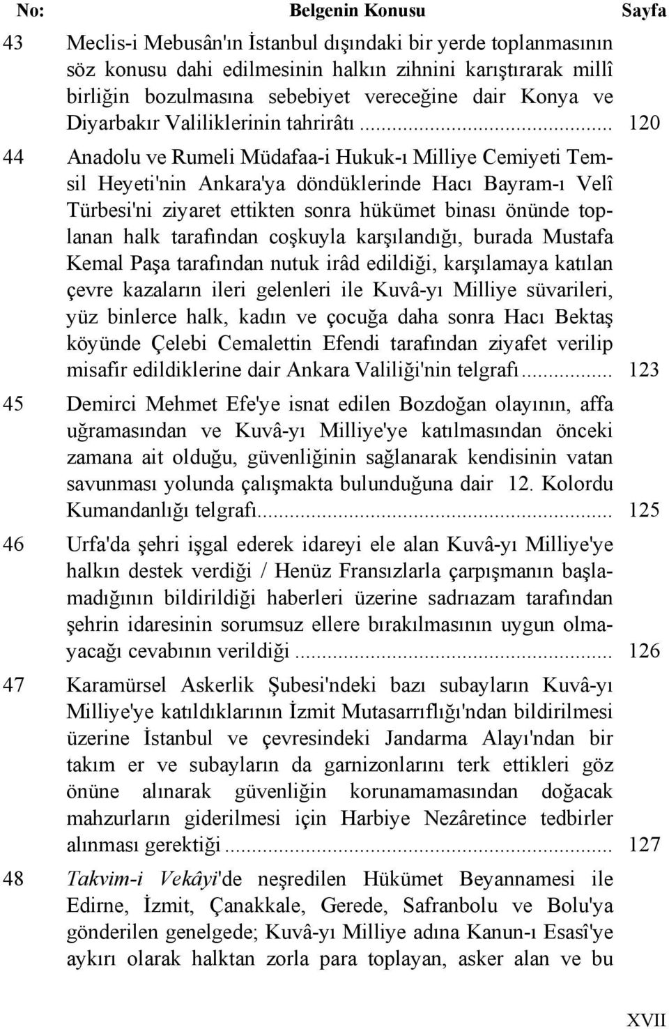 .. 120 44 Anadolu ve Rumeli Müdafaa-i Hukuk-ı Milliye Cemiyeti Temsil Heyeti'nin Ankara'ya döndüklerinde Hacı Bayram-ı Velî Türbesi'ni ziyaret ettikten sonra hükümet binası önünde toplanan halk