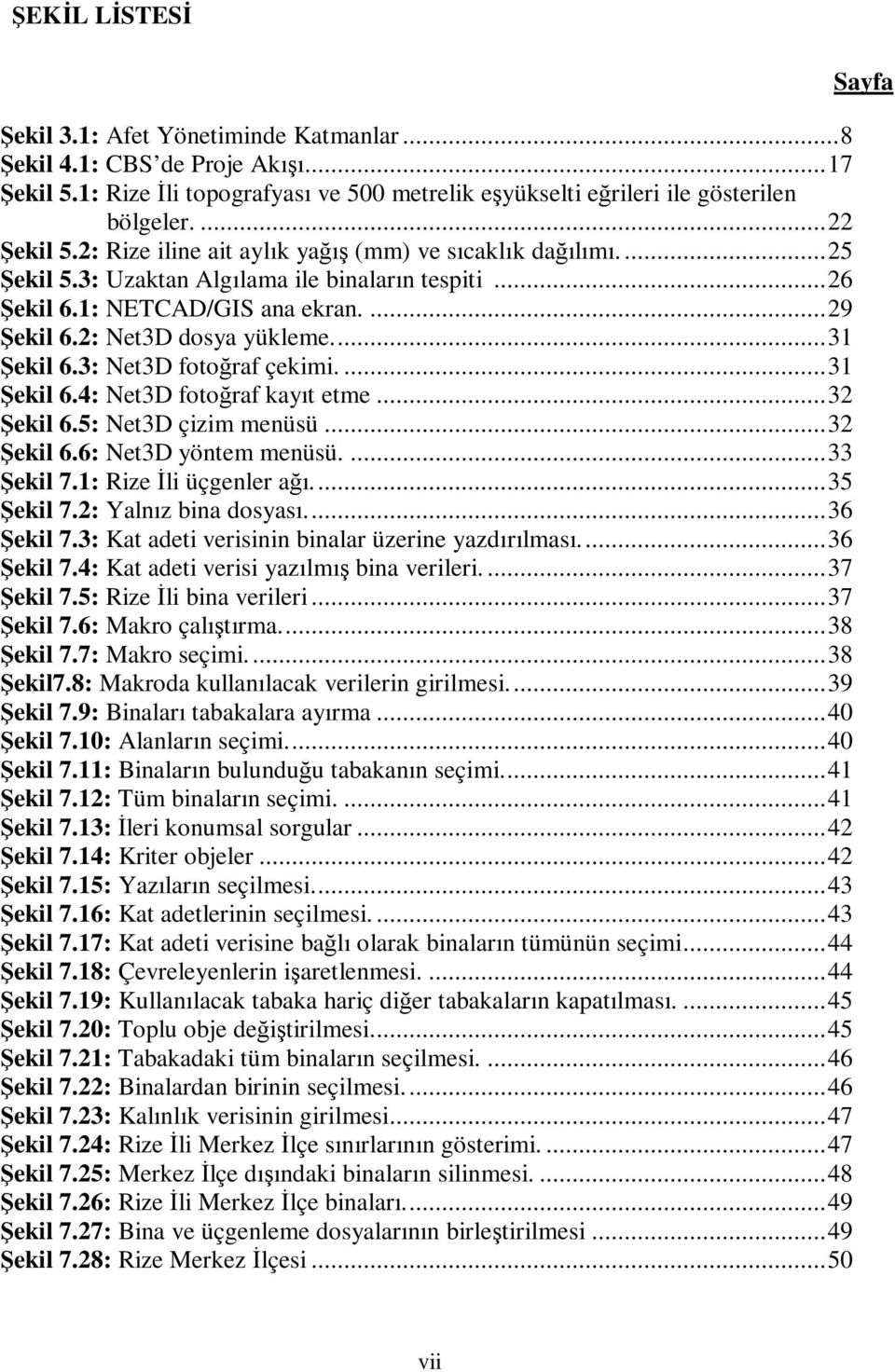 ... 31 Şekil 6.3: Net3D fotoğraf çekimi.... 31 Şekil 6.4: Net3D fotoğraf kayıt etme... 32 Şekil 6.5: Net3D çizim menüsü... 32 Şekil 6.6: Net3D yöntem menüsü.... 33 Şekil 7.1: Rize İli üçgenler ağı.