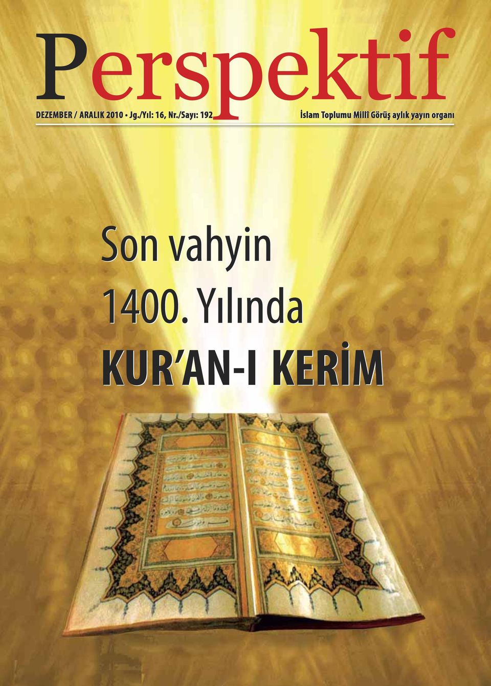 /Sa yı: 192 İslam Toplumu Millî